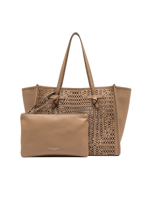 Shopping Bag Marcella in pelle traforata Clay GIANNI CHIARINI | BS 12390 LNRCLAY